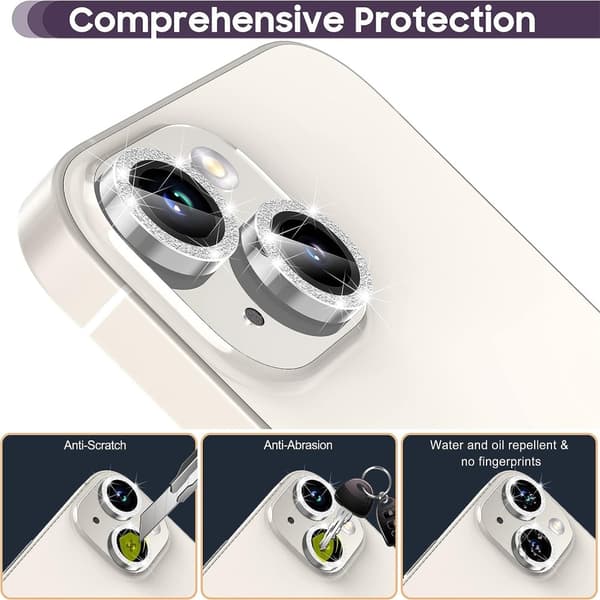 Til iPhone 15 / 15 Plus Lens Glitter