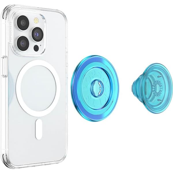 POPSOCKETS PopGrip för Magsafe - Electric  Blå Transparent