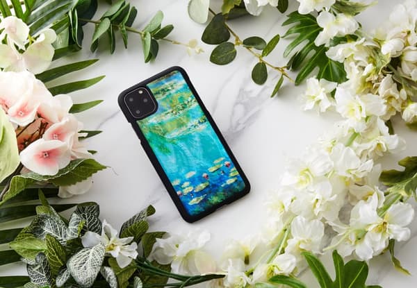 iKins SmartPhone case iPhone 11 Pro Max water lilies black