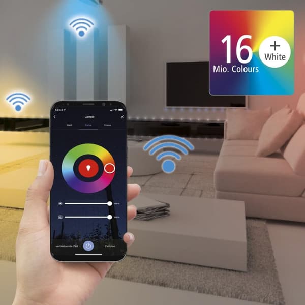 Hama WLAN Controller for LED Strip, for Voice / App Control, RGB, Adapter