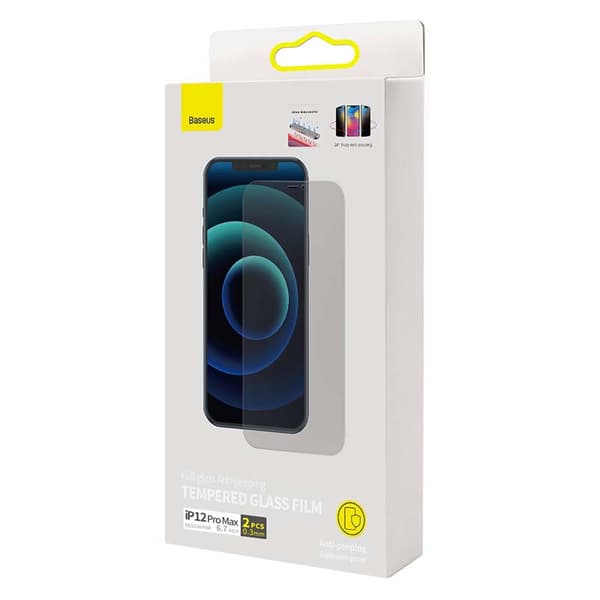 Baseus Tempered Glass 0.3mm (6.7inch) for iPhone 12 Pro Max (2pcs)