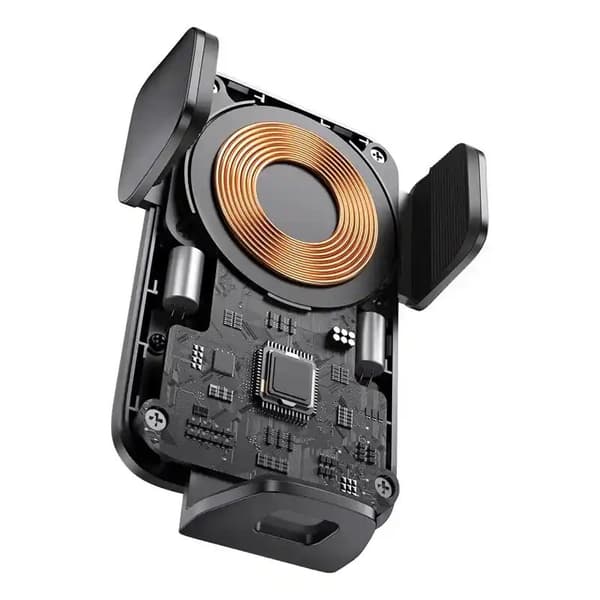 Telefona turētājs Baseus Wisdom Auto Wireless Charger 15W Black