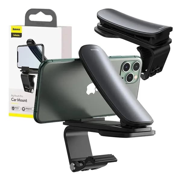 Telefona turētājs Baseus Big Mouth Pro Black