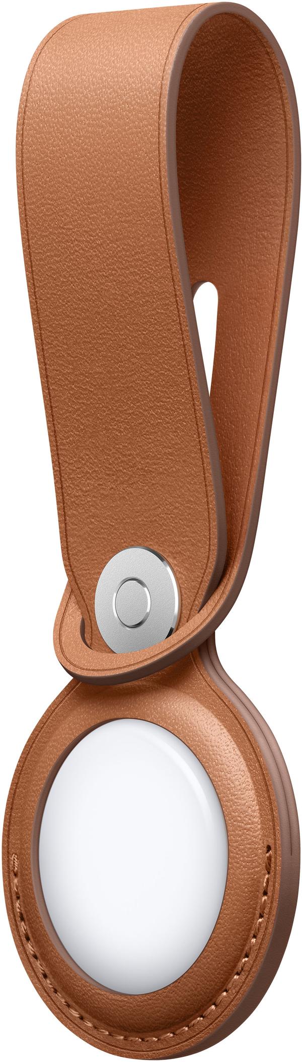 Apple AirTag Leather Loop - kožené poutko hnědé