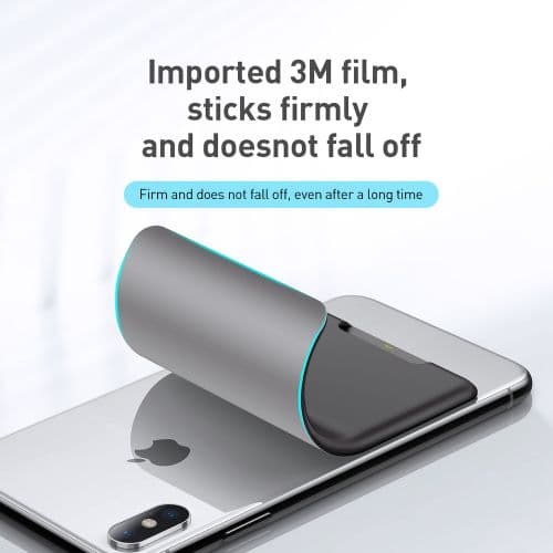 PORTCARD silicon Baseus, compatibil cu majoritatea telefoanelor de pe piata, atat timp cat telefonul este mai lat de 62 mm si mai lung de 95mm, gri de