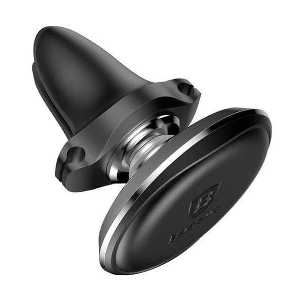 SUPORT AUTO Baseus OS pt. SmartPhone, fixare grilaj ventilatie, magnetic, 2 x clips cablu, negru "SUGX020001" - 6932172627003