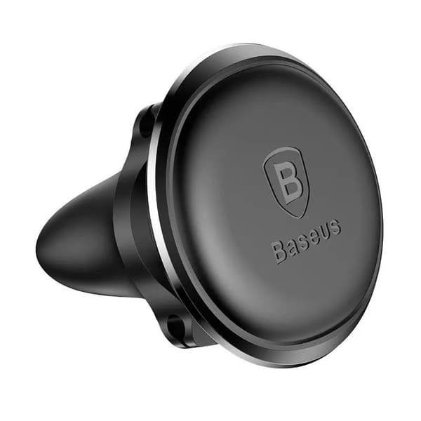 SUPORT AUTO Baseus OS pt. SmartPhone, fixare grilaj ventilatie, magnetic, 2 x clips cablu, negru "SUGX020001" - 6932172627003