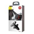 Miniatyrbilde 7 av 9: SUPORT AUTO Baseus OS pt. SmartPhone, fixare grilaj ventilatie, magnetic, 2 x clips cablu, negru "SUGX020001" - 6932172627003