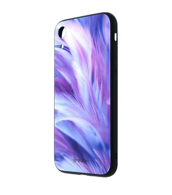 Tellur Cover Glass print for iPhone XR feather