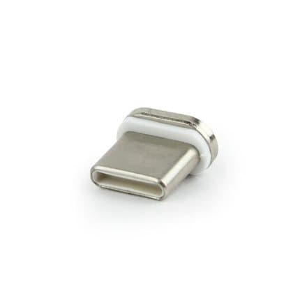 CAP MAGNETIC pt. cablu GEMBIRD, USB 2.0, USB Type-C (T), alb, "CC-USB2-AMLM-UCM" (timbru verde 0.08 lei)
