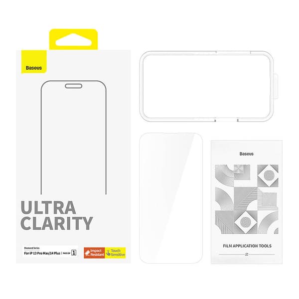 Tempered Glass screen protector  Baseus OS Diamond Series HD for Iphone 13 Pro Max/14 Plus(Clear)