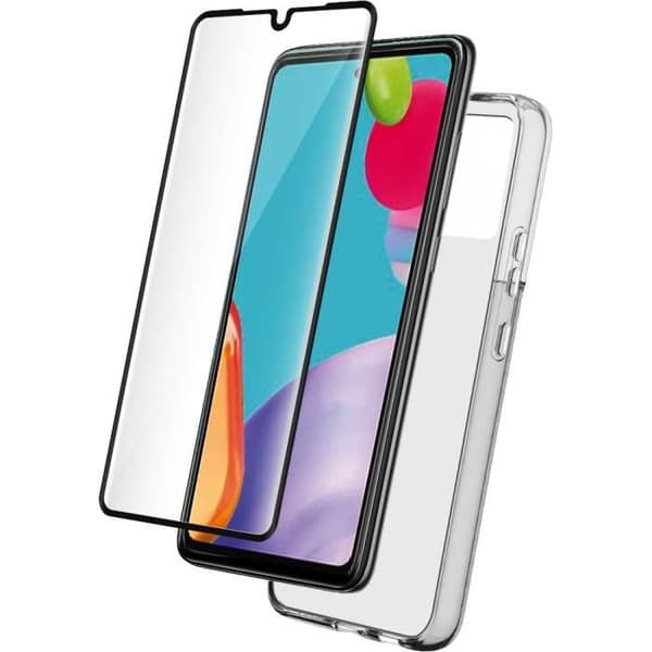 Pack Samsung G A53 5G Transparent fodral + Bigben i härdat glas
