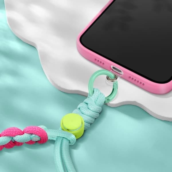 Smartphone Rem Justerbar Flätad Design Universal Hållare Ljusgrön - AVIZAR - Rem