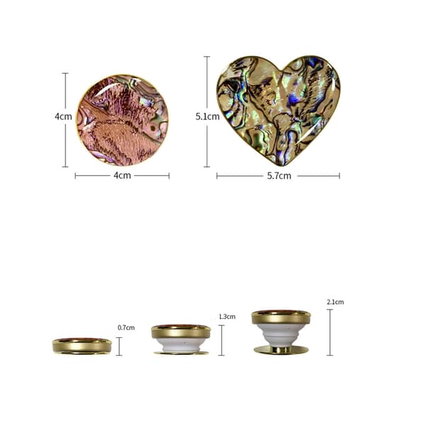 Heart Popup Hållare - Blå Stone