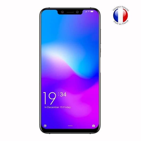Super Pack för Elephone A5 Bakstycke i läderstil med anti-chock silikongelkonturer + 3 skärmskydd i glas