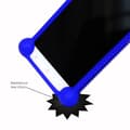 Miniatyrbild 3 av 4: Super Pack för Oppo Reno5 5G Stötsäker stötfångarfodral + 1 MAXIMAL Hårdhet Skyddande härdat glas - BLÅ