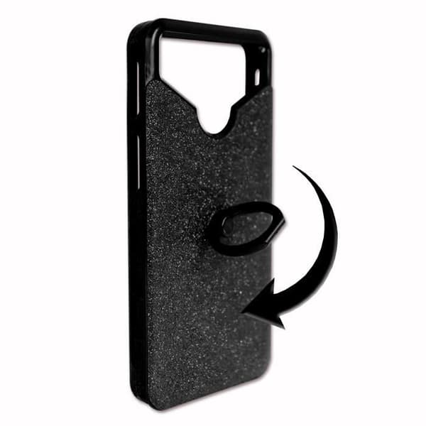 Blackberry Motion PACK Svart rhinestone bakstycke med ring + 3 härdade glas MAXIMAL hårdhet