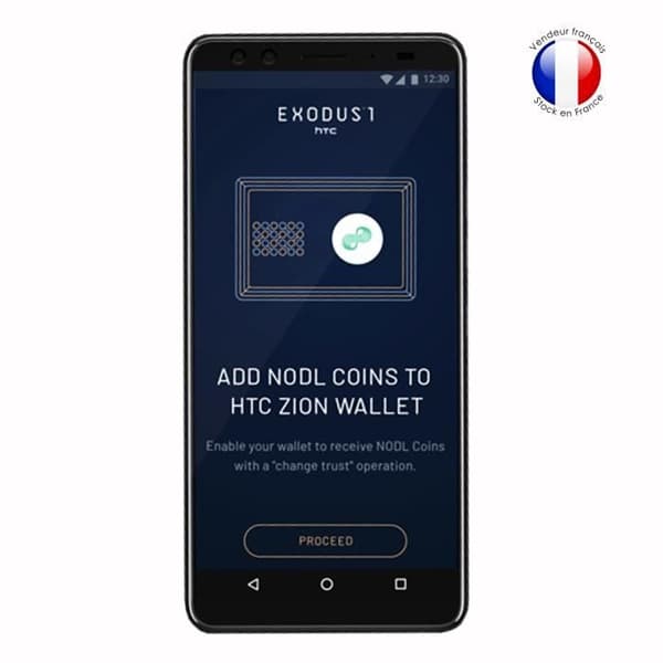 Super Pack för HTC Exodus 1 Bakstycke i läderstil med anti-chock silikongelkonturer + 2 skärmskydd i glas