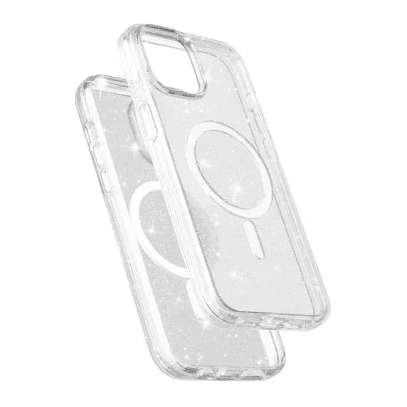iPhone 15 Plus/14 Plus Mobilskal Glitter Magsafe - Transparent