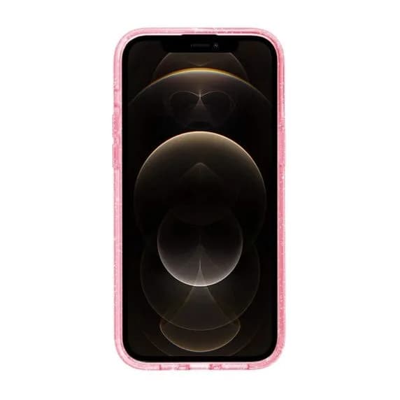 iPhone 12 Pro Max Mobilskal Glitter Magsafe - Rosa