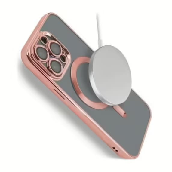 Luxury Mobilskal med Magsafe iPhone 13 Pro Max - Rosa