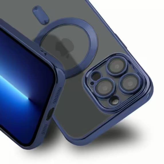 Luxury Mobilskal med Magsafe iPhone 13 Pro Max - Mörkblå
