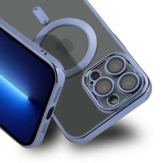 Luxury Mobilskal med Magsafe iPhone 13 Pro Max - Blå