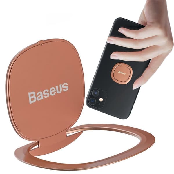Baseus ultratynn selvklebende ringholder telefonholder rosa (SUYB-0R)