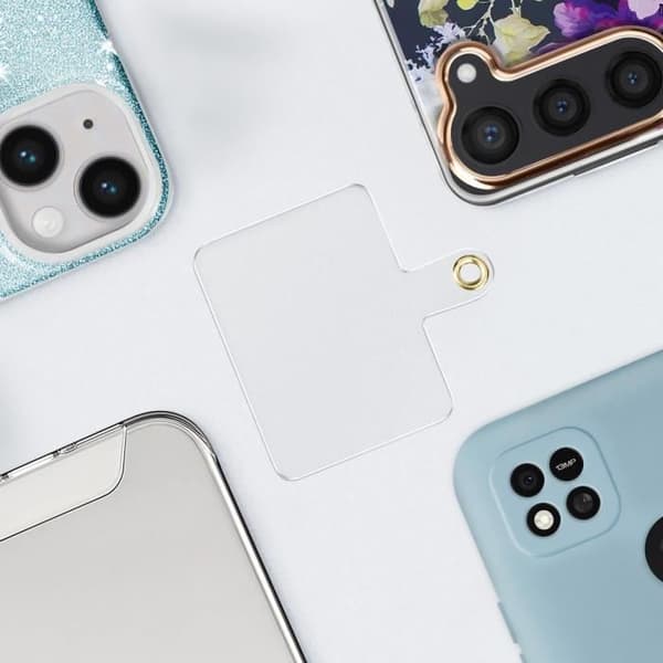Svart telefonrem i mjuk nylon