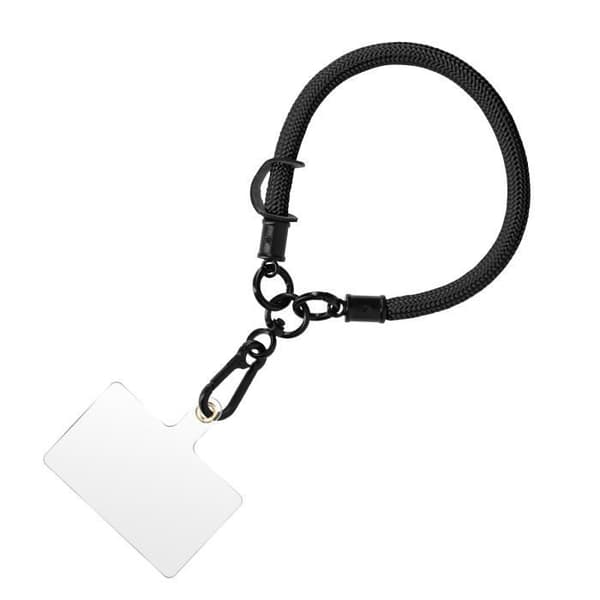 Svart telefonrem i mjuk nylon