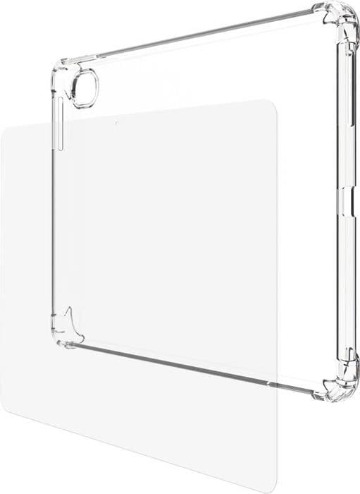 Skyddspaket - SPC - Gravity 5 - Transparent silikonfodral - Härdat glas - Förstärkta hörn