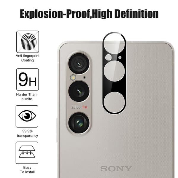 Til Sony Xperia 1 VI Kameralinse Film Hærdet Glas Ultra Klar Linsebeskytter