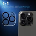 Miniatyrbillede 4 af 7: NORTHJO 2-Pak Kameralinsebeskyttelse til iPhone 16 Pro / 16 Pro Max, Hærdet Glas