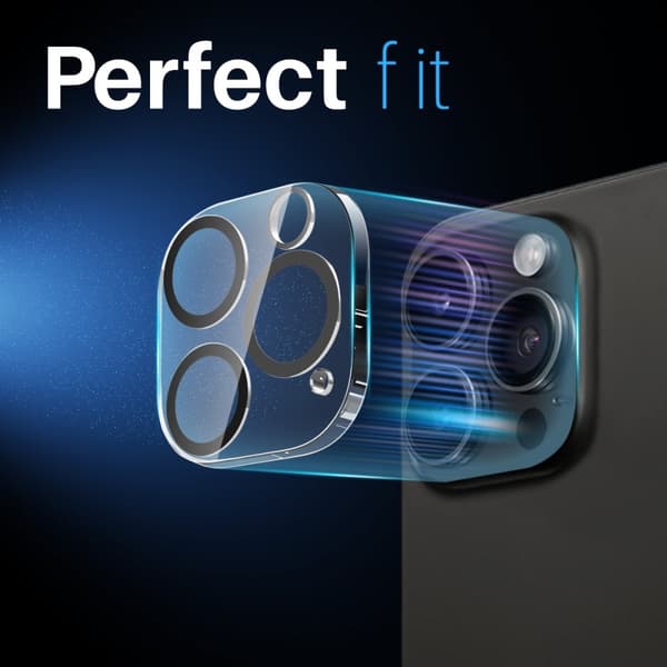 NORTHJO 2-Pak Kameralinsebeskyttelse til iPhone 16 Pro / 16 Pro Max, Hærdet Glas