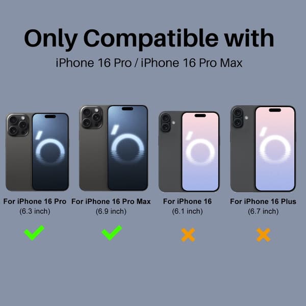 NORTHJO 2-Pak Kameralinsebeskyttelse til iPhone 16 Pro / 16 Pro Max, Hærdet Glas