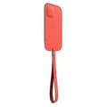 Miniatyrbild 4 av 4: Apple Iphone 12 / 12 Pro Leather Sleeve With Magsafe - Pink Citrus