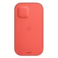 Miniatyrbild 2 av 4: Apple Iphone 12 / 12 Pro Leather Sleeve With Magsafe - Pink Citrus