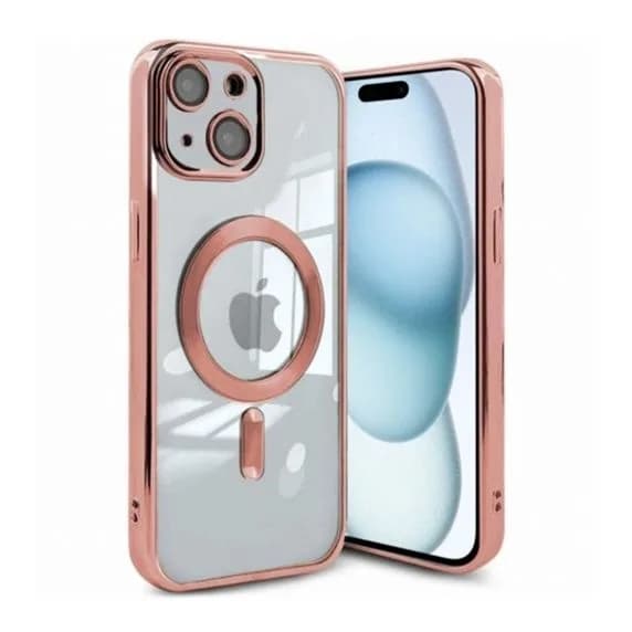 Luxury Mobilskal med Magsafe iPhone 15 - Rosa