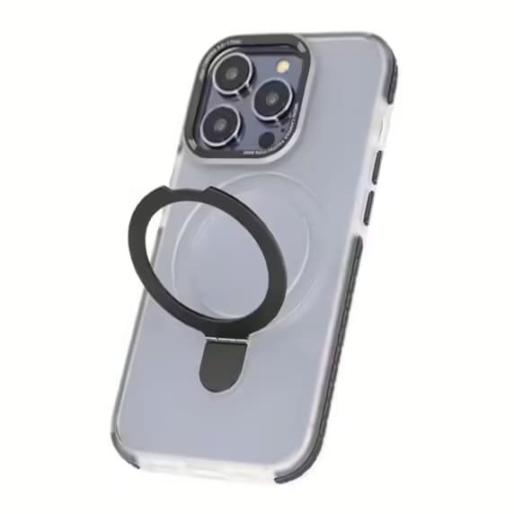 iPhone 15 Pro Mobilskal med Magsafe och Stativ - Svart
