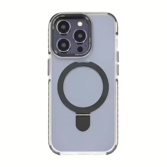 iPhone 15 Pro Mobilskal med Magsafe och Stativ - Svart