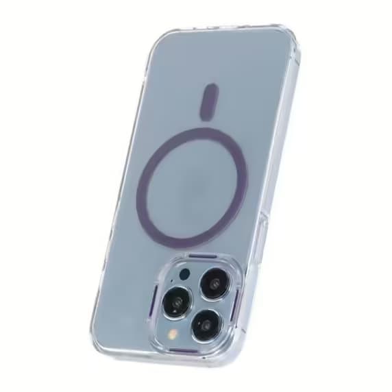 iPhone 15 Pro Stöttålig Mobilskal med Magsafe - Lila