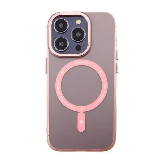 iPhone 14 Pro Mobilskal med MagSafe - Frostat Rosa