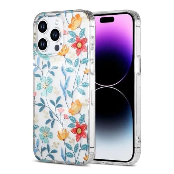 iPhone 14 Pro Max Mobilskal MagSafe - Blommor & Kvistar