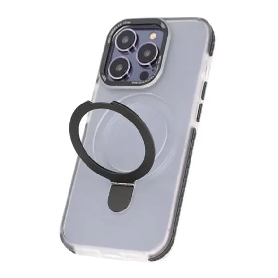 iPhone 14 Pro Max Mobilskal med Magsafe och Stativ - Svart