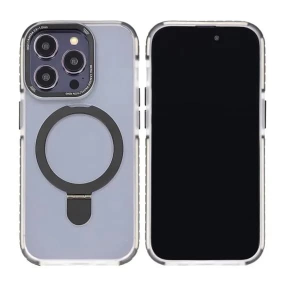 iPhone 14 Pro Max Mobilskal med Magsafe och Stativ - Svart