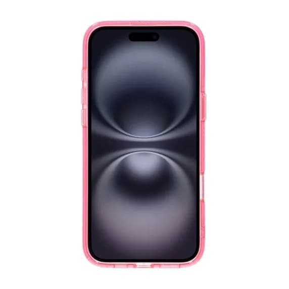iPhone 16 Plus Rvelon Mobilskal TPU med MagSafe - Glitter Rosa