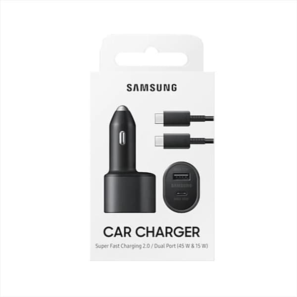 Laddare Samsung För Bil Dubbelport Super Snabb S21 / S21 Ultra / Note20
