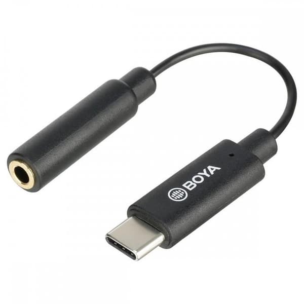 Adaptator för mikrofon 3.5Mm till USB C Boya By K4