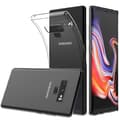 Miniatyrbild 3 av 4: Coque Samsung Galaxy NOTE 9 - Transparent silikon + Plastisk skyddsfilm för helt integrerad böjd skärm [Phonillico®]