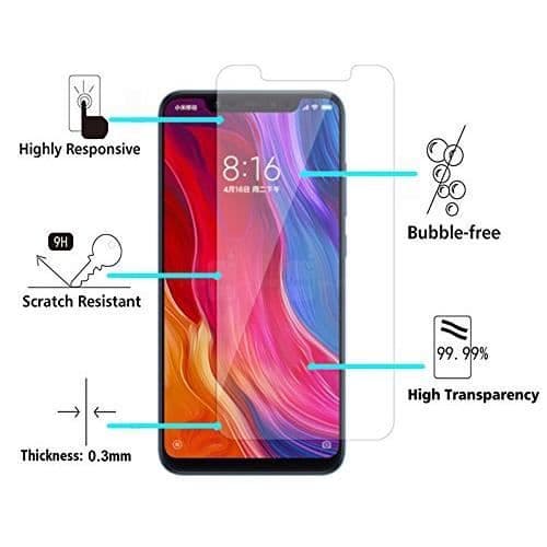 Coque Xiaomi MI 8 PRO - Transparent silikon + Härdat glas skärmskydd [Phonillico®]